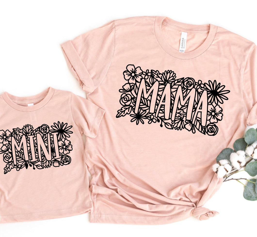 Mini floral tee